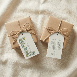 Etiquetas Para Regalos Tarjeta de agradecimiento Art Nouveau de boda de c