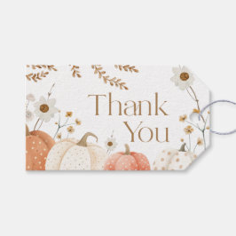 Etiquetas Para Regalos Tarjeta de agradecimiento otoño calabaza