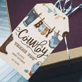 Etiquetas Para Regalos Tarjeta de agradecimiento para la ducha de bebé