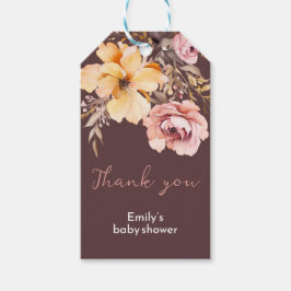 Etiquetas Para Regalos Tarjeta de chica de bebé color azul rosa