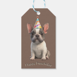 Etiquetas Para Regalos Tarjeta de cumpleaños de Bulldog Francés