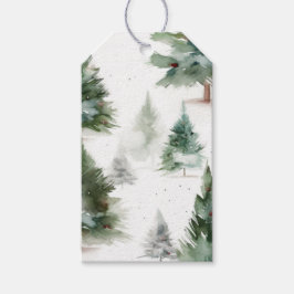 Etiquetas Para Regalos Tarjeta de felicitación Festive Fir Tree