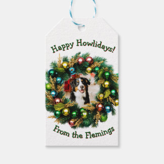 Etiquetas Para Regalos Tarjeta de foto de Felices Fiestas