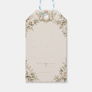 Etiquetas Para Regalos Tarjeta de Invitación de Boda de Marfil Elegante c