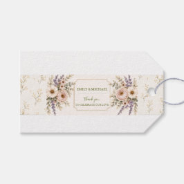 Etiquetas Para Regalos Tarjeta de Invitación de Boda Floral Lavanda Rosa 