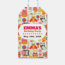 Tarjeta de Invitación de Cumpleaños de Búho Adorab