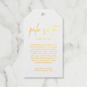 Etiquetas Para Regalos Tarjeta de regalo de boda de Palo Santo