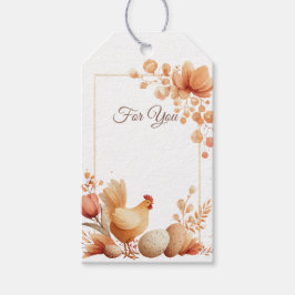 Etiquetas Para Regalos Tarjeta de Regalo Floral Para Ti con Ilustración d