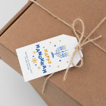 Etiquetas Para Regalos Tarjeta de vacaciones "Happy Hanukkah"<br><div class="desc">Bolsas de regalo Felices Hanukkah personalizadas.</div>