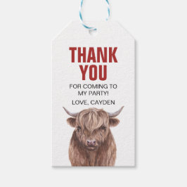 Etiquetas Para Regalos Tarjetas de agradecimiento de cumpleaños Holy Cow