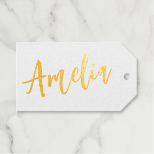 Etiquetas Para Regalos Tarjetas de nombre Boda de script personalizadas
