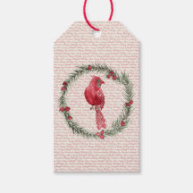 Tarjetas de regalo de Navidad Corona de Cardenal A