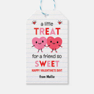 Etiquetas Para Regalos Tarjetas del Día de San Valentín para compañeros d