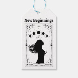 Etiquetas Para Regalos Tarot de Nuevos Comienzos Luna Celestial Fiesta de