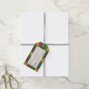 Etiquetas Para Regalos Tartan Delights Clan MacMillan Plaid