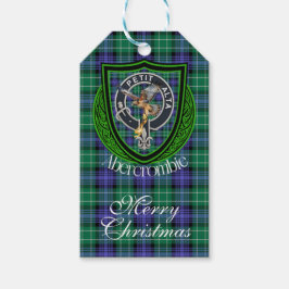 Etiquetas Para Regalos Tartan y Cresta del Clan Escocés Abercrombie