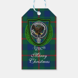 Etiquetas Para Regalos Tartan y Cresta del Clan Escocés Agnew