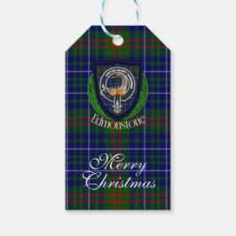 Etiquetas Para Regalos Tartan y Cresta del Clan Escocés Edmonstone