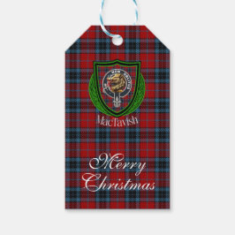 Etiquetas Para Regalos Tartan y Cresta del Clan Escocés MacTavish