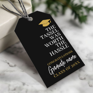 Etiquetas Para Regalos Tassel valía la pena la dificultad - graduación mo