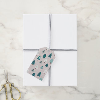 Etiquetas Para Regalos Taza del árbol de Navidad escandinavo lindo