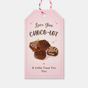 Etiquetas Para Regalos Te Amo Choco-lot Pun Chocolate Pralina Trufas