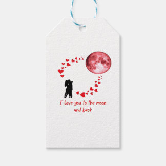Etiquetas Para Regalos Te Amo Hasta La Luna Y De Regreso Clásica Cita De