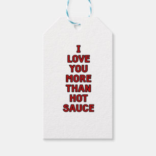 Etiquetas Para Regalos Te Amo Más Que Salsa Picante Funny Valentines Ca