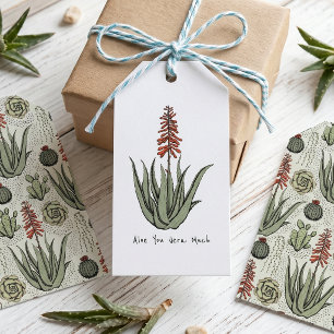 Etiquetas Para Regalos Te Amo Mucho Planta Aloe Vera