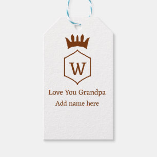 Etiquetas Para Regalos Te encanta que la corona de tu abuelo añada detall