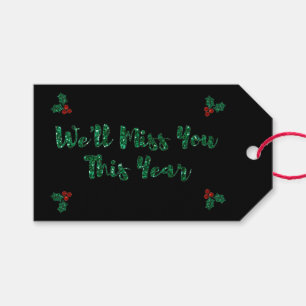 Etiquetas Para Regalos Te extrañaremos a tus Navidades de Distancia Soci