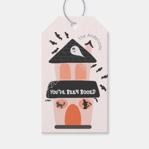Etiquetas Para Regalos Te han embaucado la casa rosa y naranja