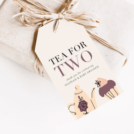 Etiquetas Para Regalos Té para dos | Fiesta de té Baby Shower Favor