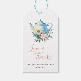 Etiquetas Para Regalos Tea Fiesta Bridal Shower Gracias