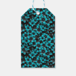 Etiquetas Para Regalos Teal Floral Gift Tags