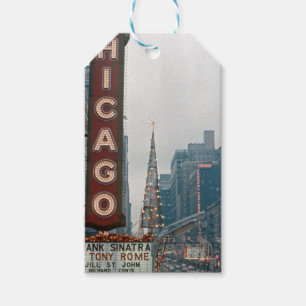 Etiquetas Para Regalos Teatro Chicago 1967 Navidades en State Street
