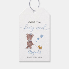Etiquetas Para Regalos Teddy Bear Boy Baby Shower Favor