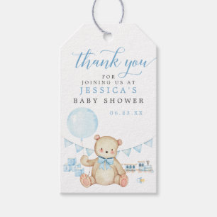 Etiquetas Para Regalos Teddy Bear Boy Baby Shower Favorito Tag
