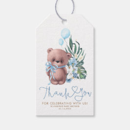 Etiquetas Para Regalos Teddy Bear Cute Boho Baby Shower Gracias