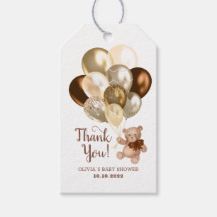 Etiquetas Para Regalos Teddy Bear Gracias Baby Shower Favor Gift Tags