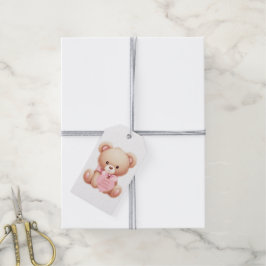 Etiquetas Para Regalos Teddy Bear Pink