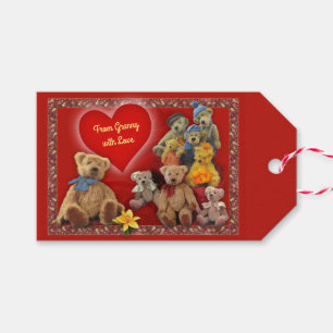 Etiquetas Para Regalos Teddy Bears con tu texto