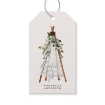 Teepee moderno follaje bohemio patio trasero elega