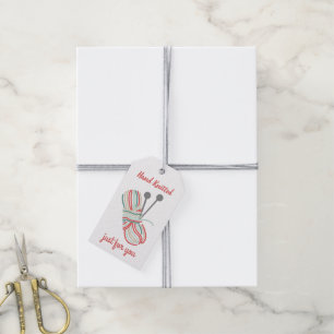 Etiquetas Para Regalos Tejido a mano apenas para usted - el trullo y