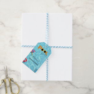 Etiquetas Para Regalos Tema de celebración de la fiesta de cumpleaños de 