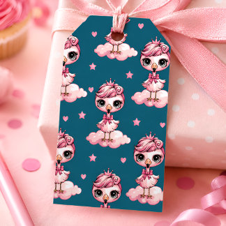 Etiquetas Para Regalos Tema de Flamenco para Niñas