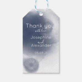 Etiquetas Para Regalos Tema de la acuarela azul