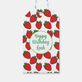 Etiquetas Para Regalos Tema de la fiesta de cumpleaños de fresa