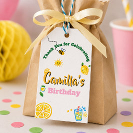 Etiquetas Para Regalos Tema de limón de verano Cumpleaños infantil 