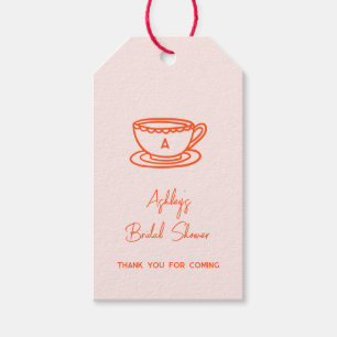 Etiquetas Para Regalos Tema de té de desayuno de novia caprichoso garabat